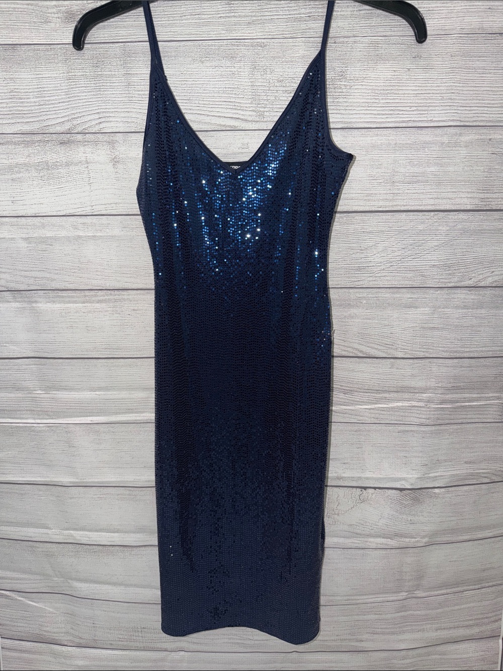 Express Navy Sequin Mini Slip Dress✨🫰🏻
